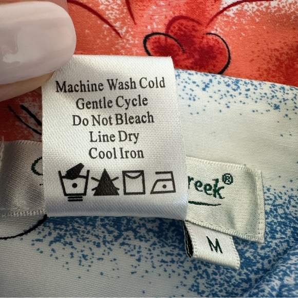 Italian Summer Amalfi Coast Print Artsy Overshirt Jacket Top M Coldwater Creek - Picture 9 of 12